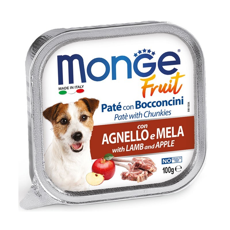 Monge Fruit Paté e Bocconcini con Agnello e Mela 100 gr