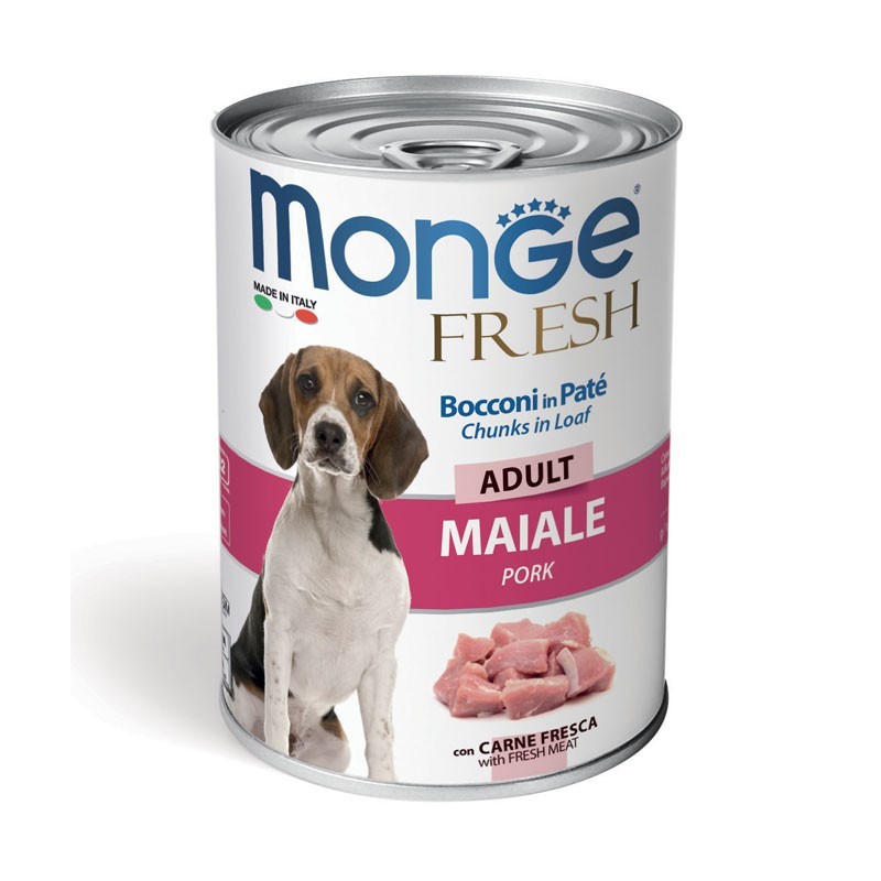 Monge Fresh Bocconi in Paté con Maiale – Adult 400 gr