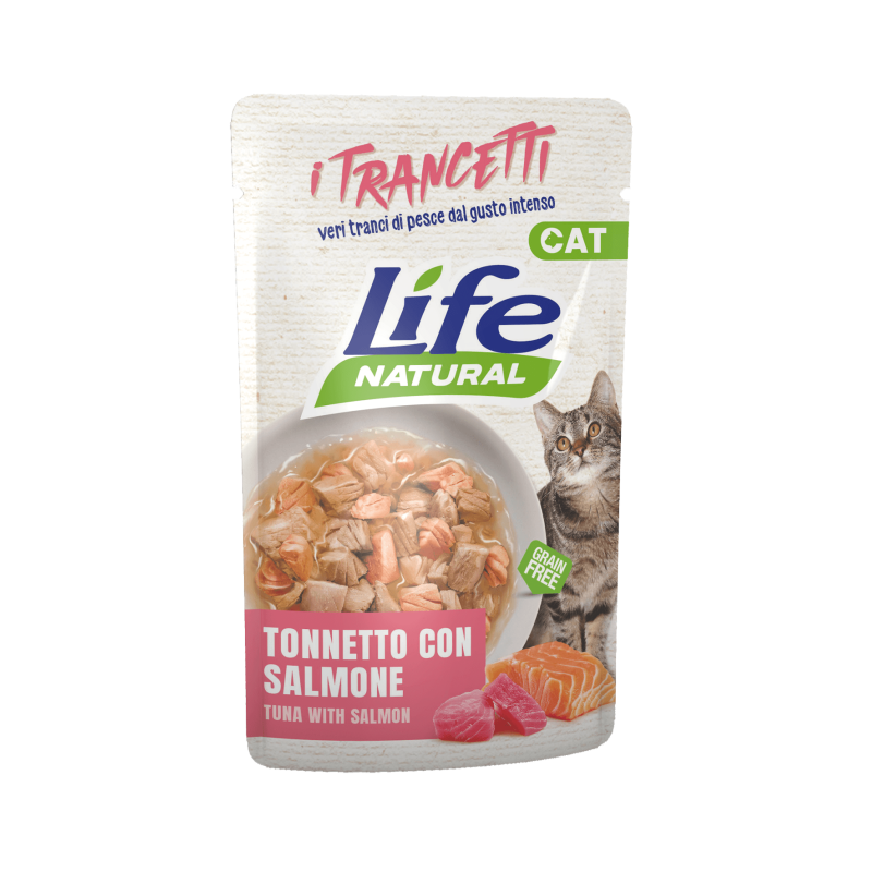 Life Natural Trancetti Tonnetto con Salmone 55 gr