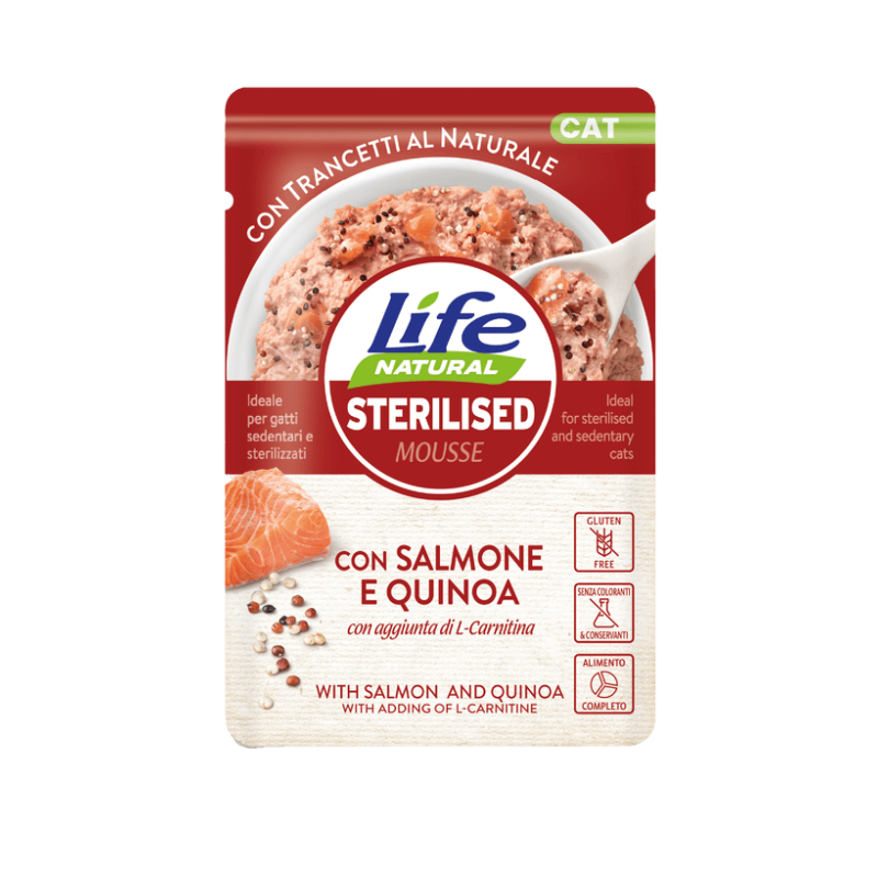 Life Natural Busta Sterilised Salmone e Quinoa 70 gr