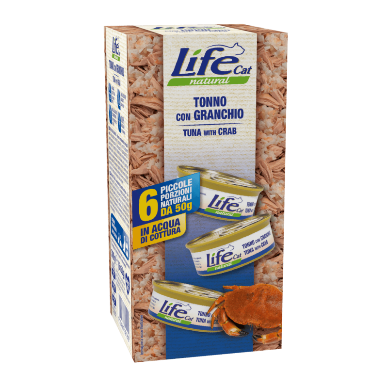 Life Natural Multipack Tonno con Granchio 6 x 50 gr