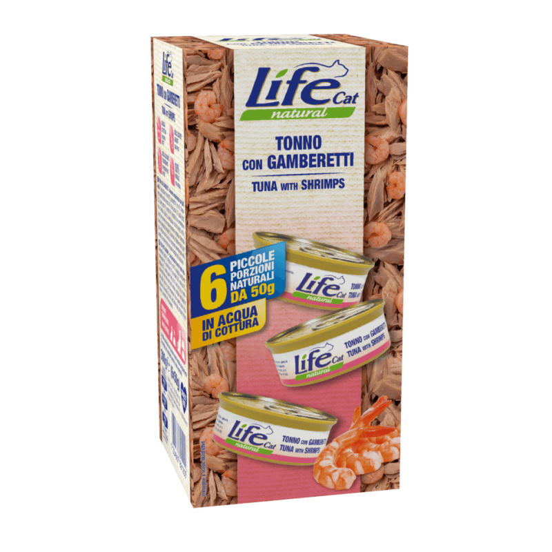 Life Natural Multipack Tonno con Gamberetti 6 x 50 gr
