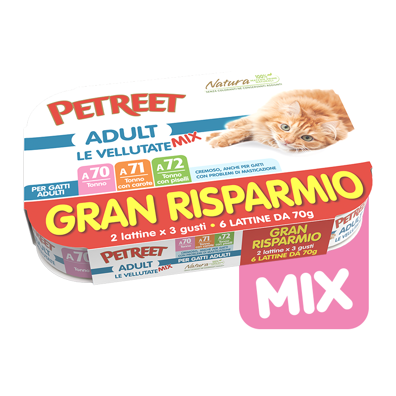 Vellutate Multipack Tonno Mix 6 x 70 gr