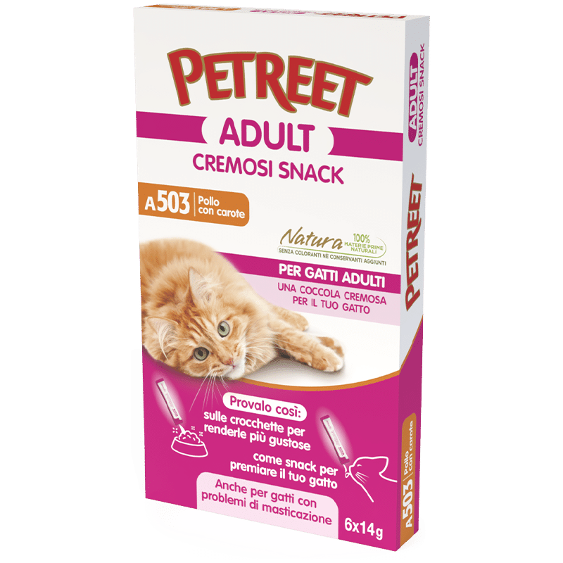 Snack Cat Pollo con Carote 6 x 14 gr