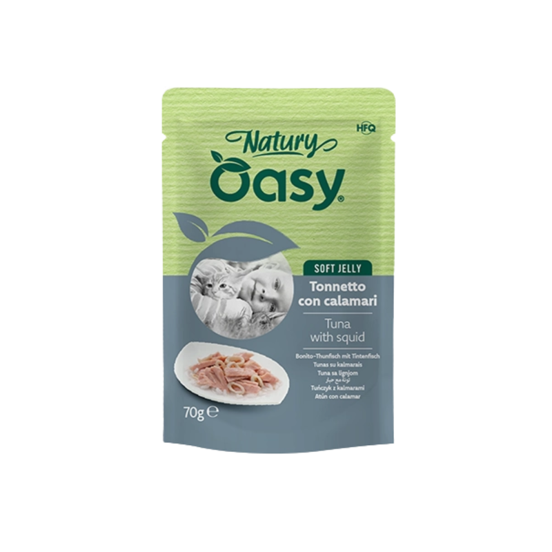 Oasy Cat Specialità Naturali Tonnetto con Calamari 70 gr
