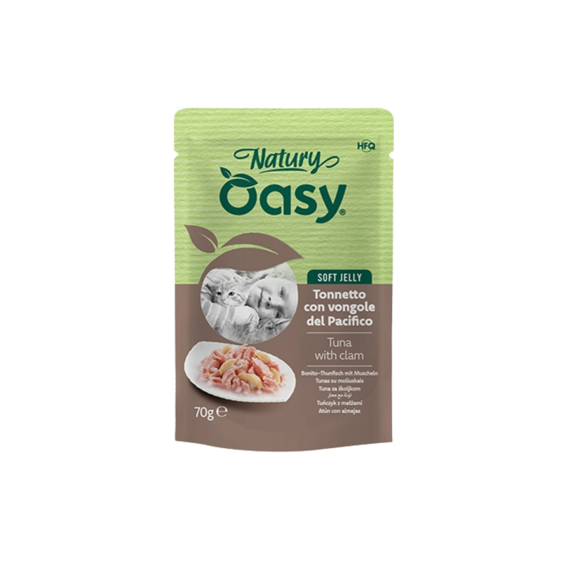 Oasy Cat Specialità Naturale Tonnetto con vongole del pacifico 70 gr