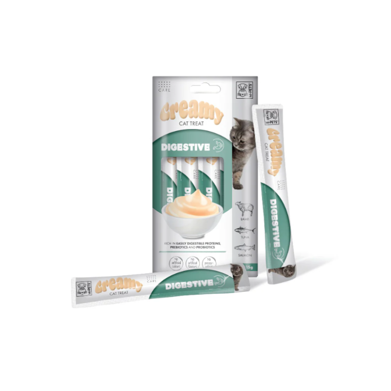Creamy Snack Digestive Agnello con Tonno e Salmone 4 x 15 gr