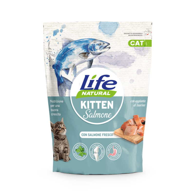 Life Natural Kitten con Salmone 800 gr