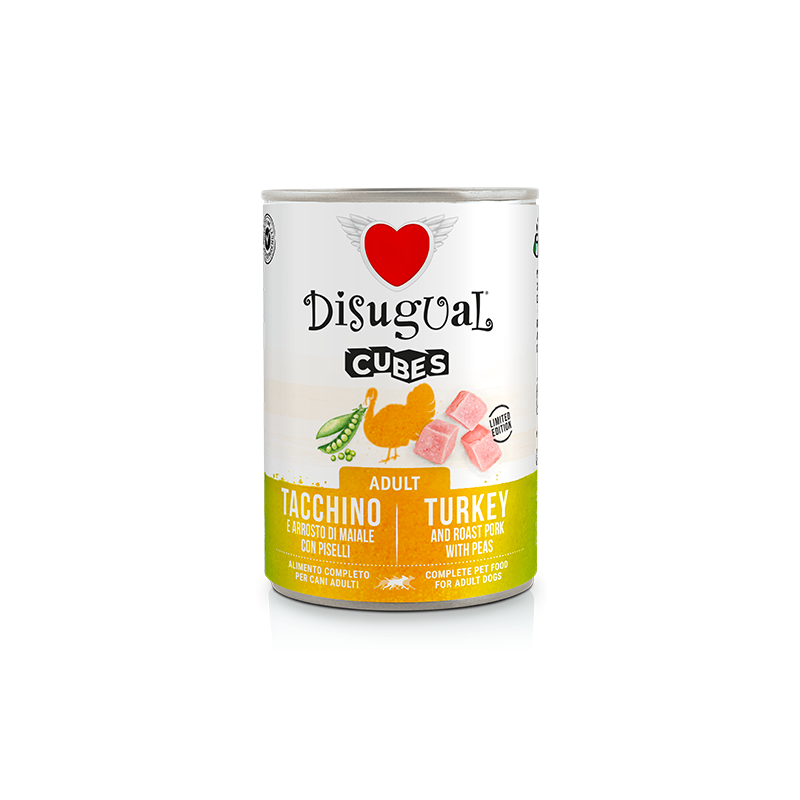 Disugual Cubes Tacchino e Arrosto di Maiale con Piselli 400 gr