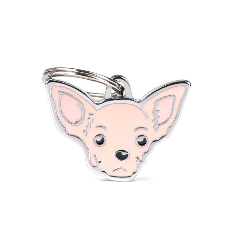 Medaglietta cane Chihuahua Crema