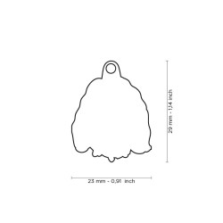Medaglietta cane Shih Tzu