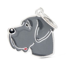 Medaglietta cane Alano Blu