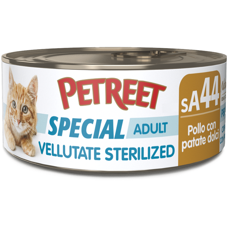 Petreet Le Vellutate Sterilized Pollo con patate dolci 70 gr