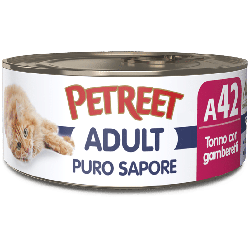 Petreet Adult Puro Sapore Tonno con Gamberetti 70 gr