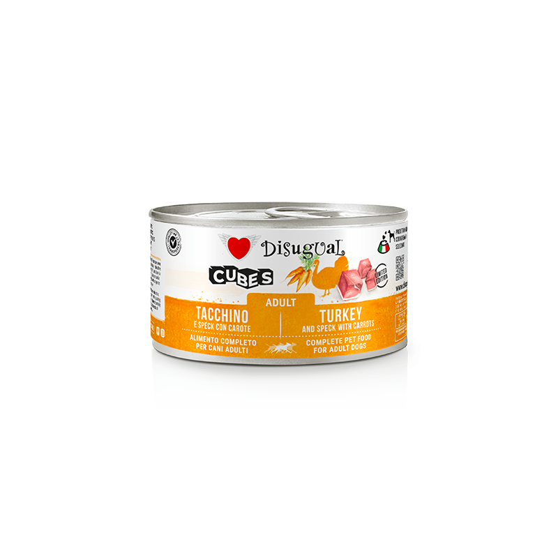 Disugual Cubes Tacchino e Speck con Carote 150 gr