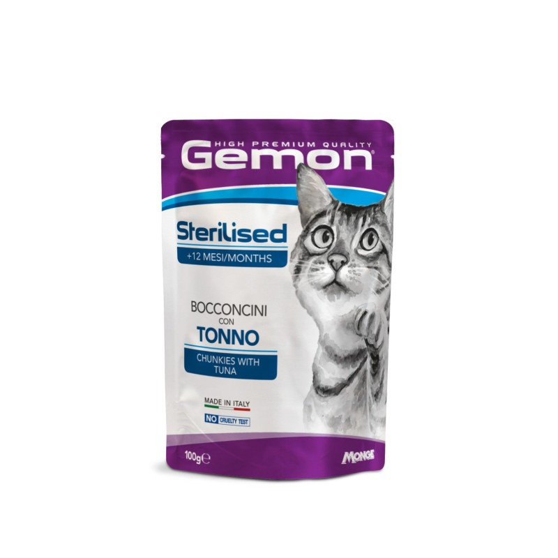 Gemon Sterilised Bocconcini con Tonno 100 gr
