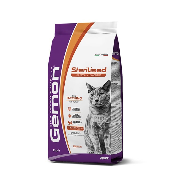 Gemon Sterilised con Tacchino 7 kg