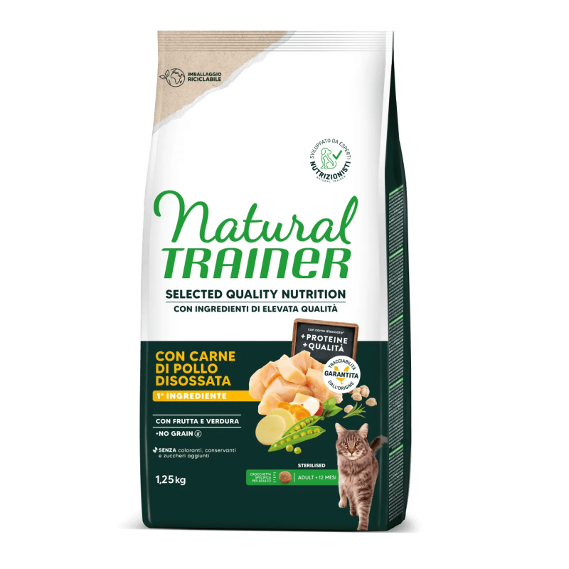 Selected Quality Nutrition Adult Sterilised con carne di pollo disossata 1,25 kg