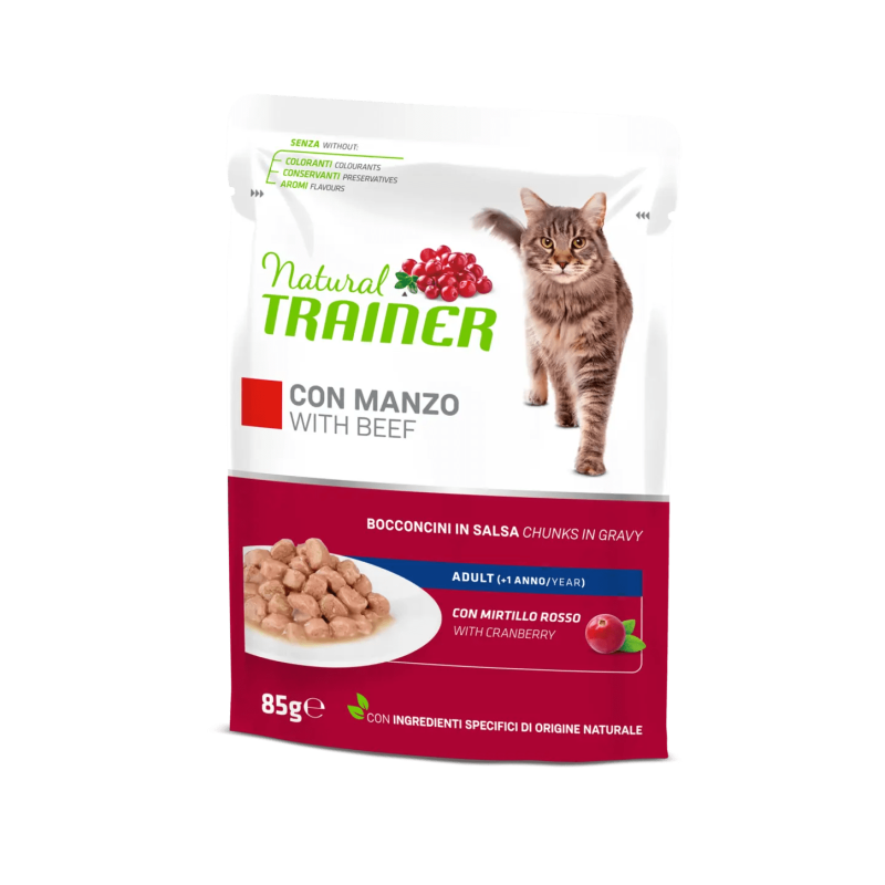 Natural Trainer busta adult manzo umido 85 gr