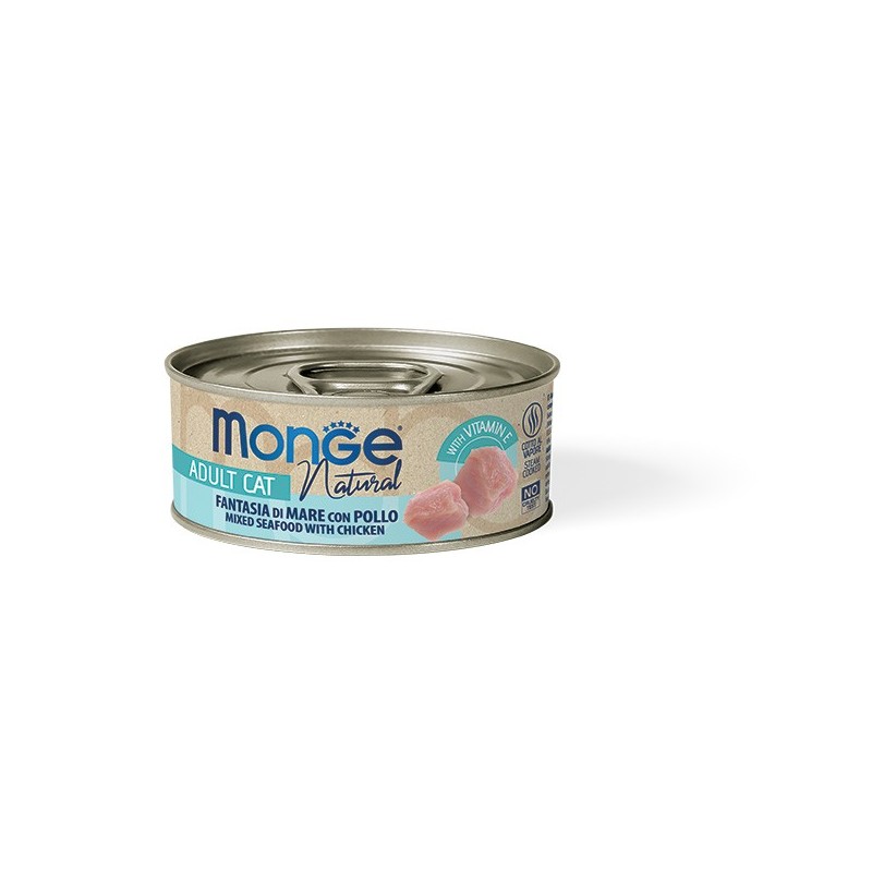 Monge natural fantasia di mare con pollo 80 gr