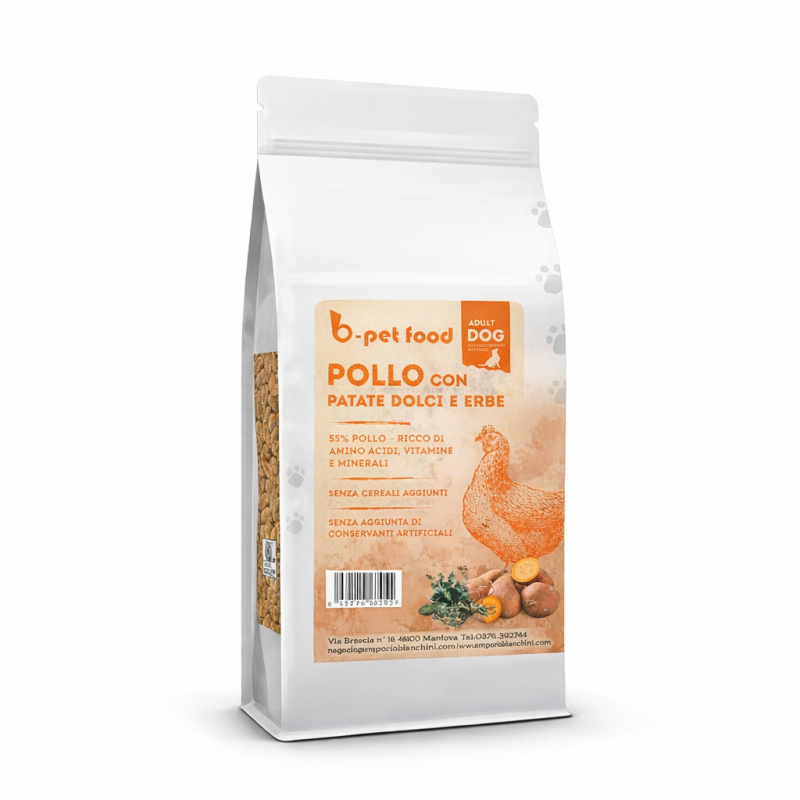 Adult Pollo con patate dolci ed erbe 6 kg