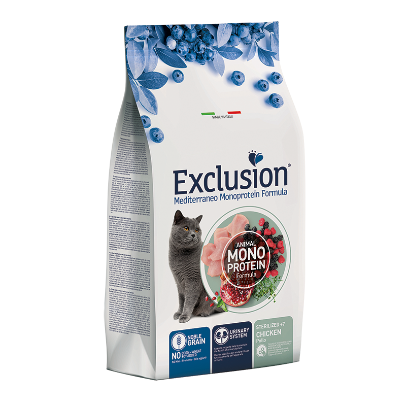 Exclusion Mediterraneo Sterilized +7 Pollo 1,5 kg