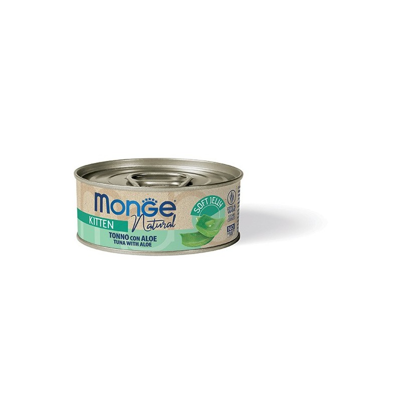 Monge Natural kitten pezzetti di tonno con aloe 80 gr