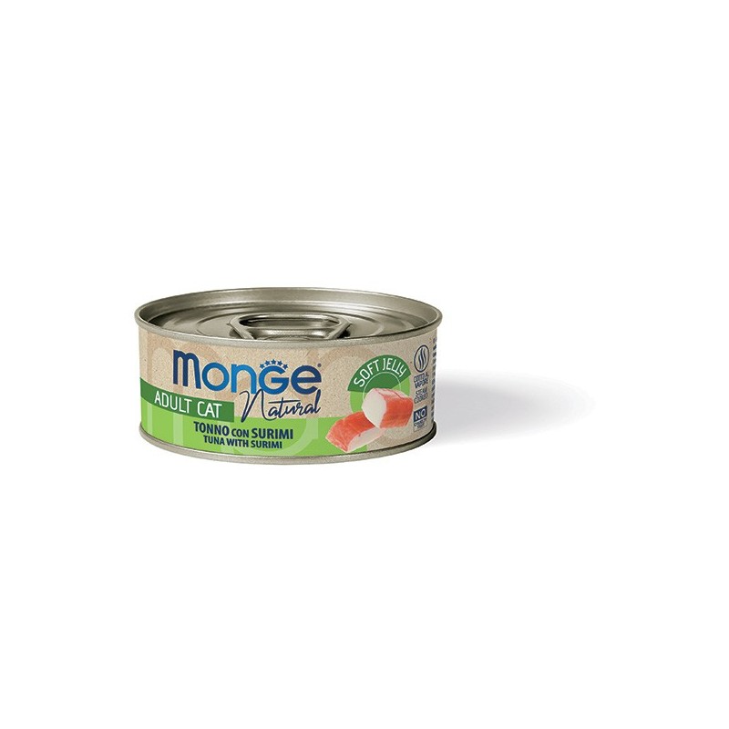 Monge Natural jelly tonno con surimi 80 gr