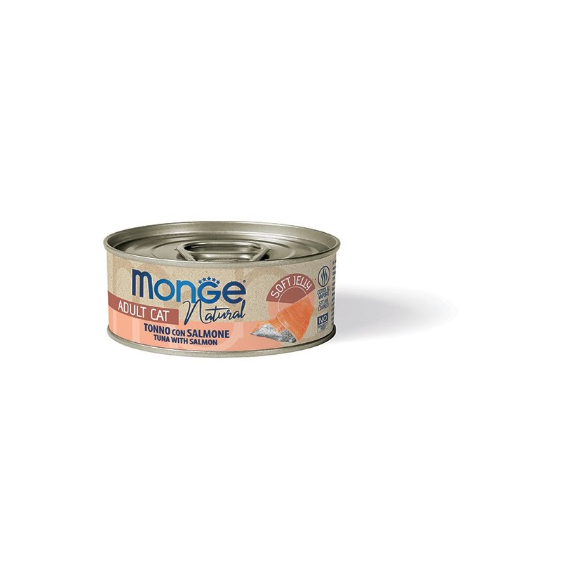 Monge Natural jelly tonno con salmone 80 gr