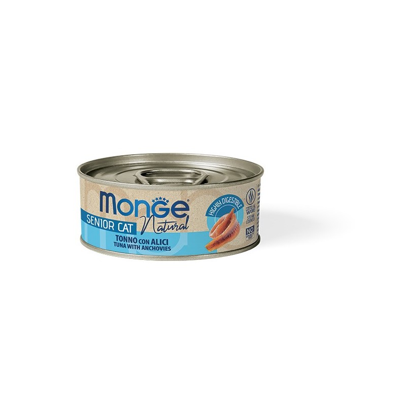 Monge Natural senior tonno con alici 80 gr