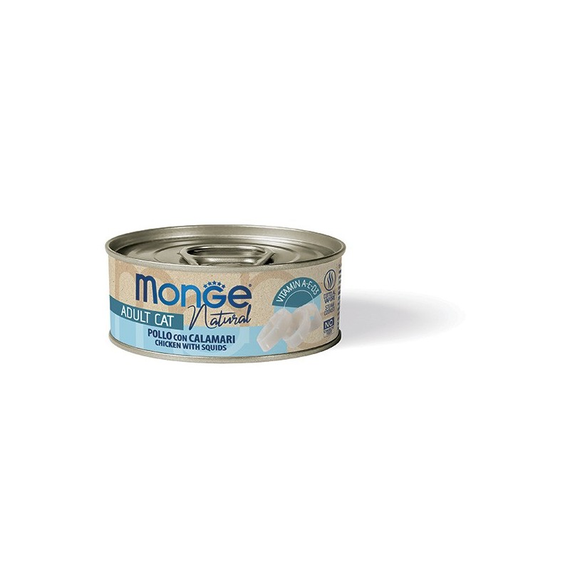 Monge Natural pollo con calamari 80 gr