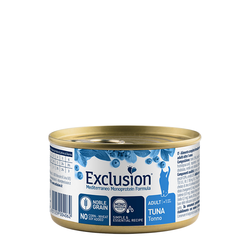 Exclusion Mediterraneo Adult Tonno 85 gr