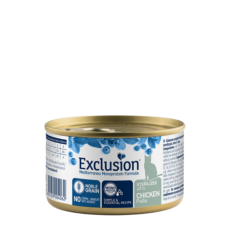 Exclusion Mediterraneo Sterilized +7 Pollo 85 gr