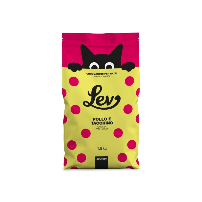 LEV Adult Cat pollo e tacchino 1,5 kg