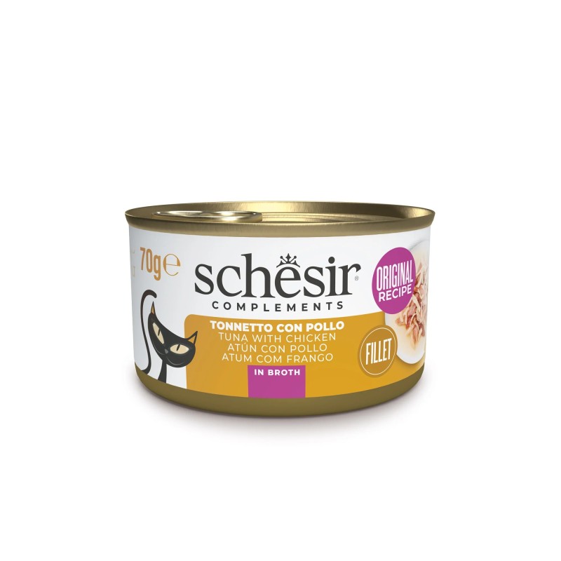 Schesir Cat Tonnetto e Pollo in brodo 70 gr