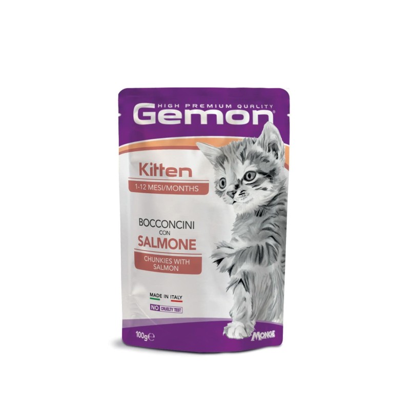 Gemon Kitten Bocconcini con Salmone 100 gr