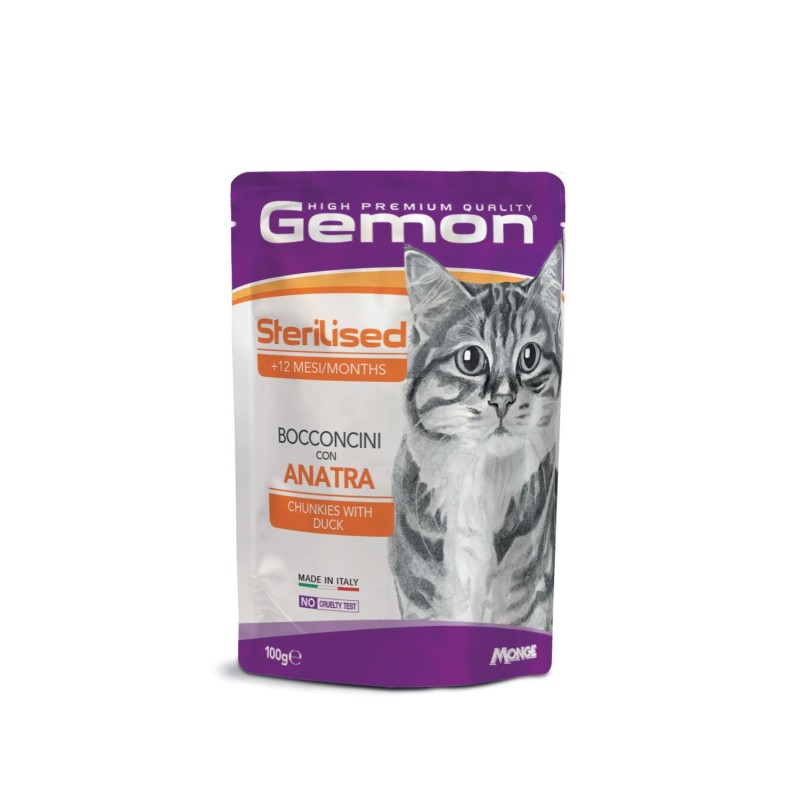 Gemon Sterilised Bocconcini con Anatra 100 gr