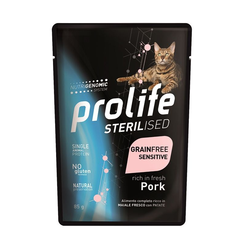 Prolife Sterilised Grain Free Adult Pork 85 gr