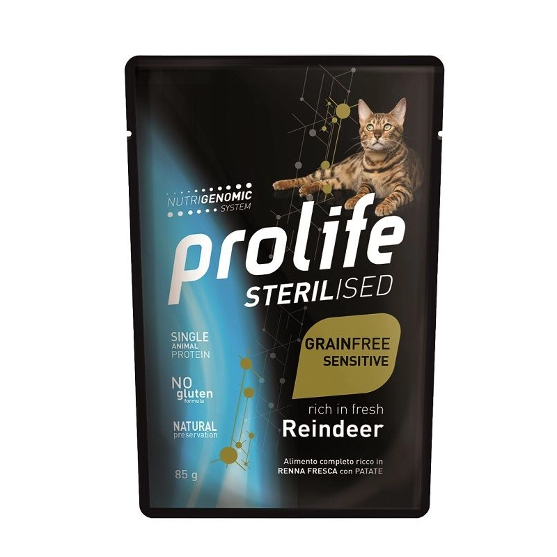 Prolife Sterilised Grain Free Adult Reindeer 85 gr