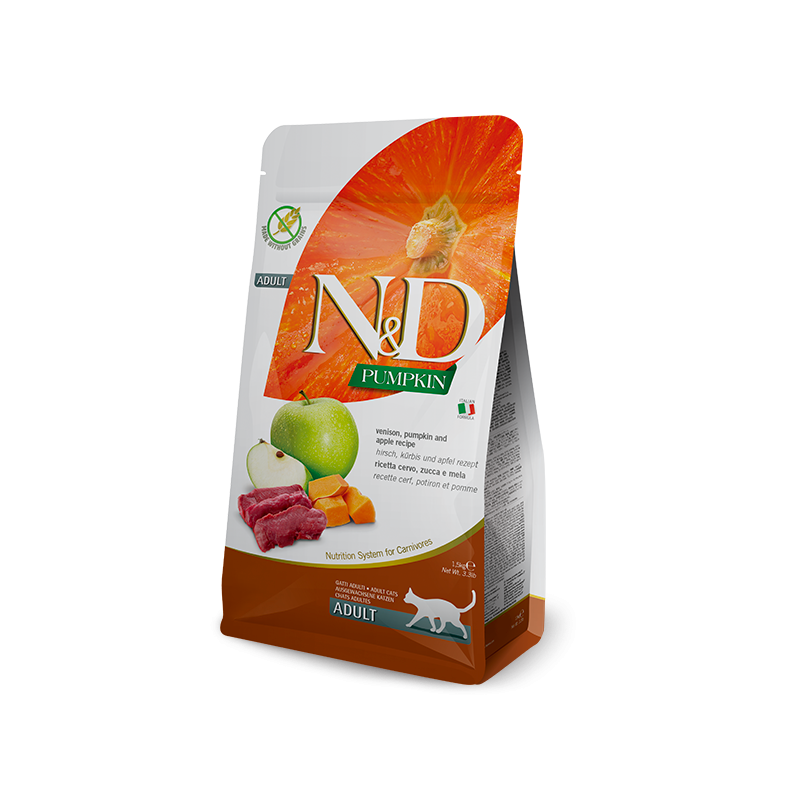 N&D Adult Cat Cervo, Zucca e Mela 300 gr